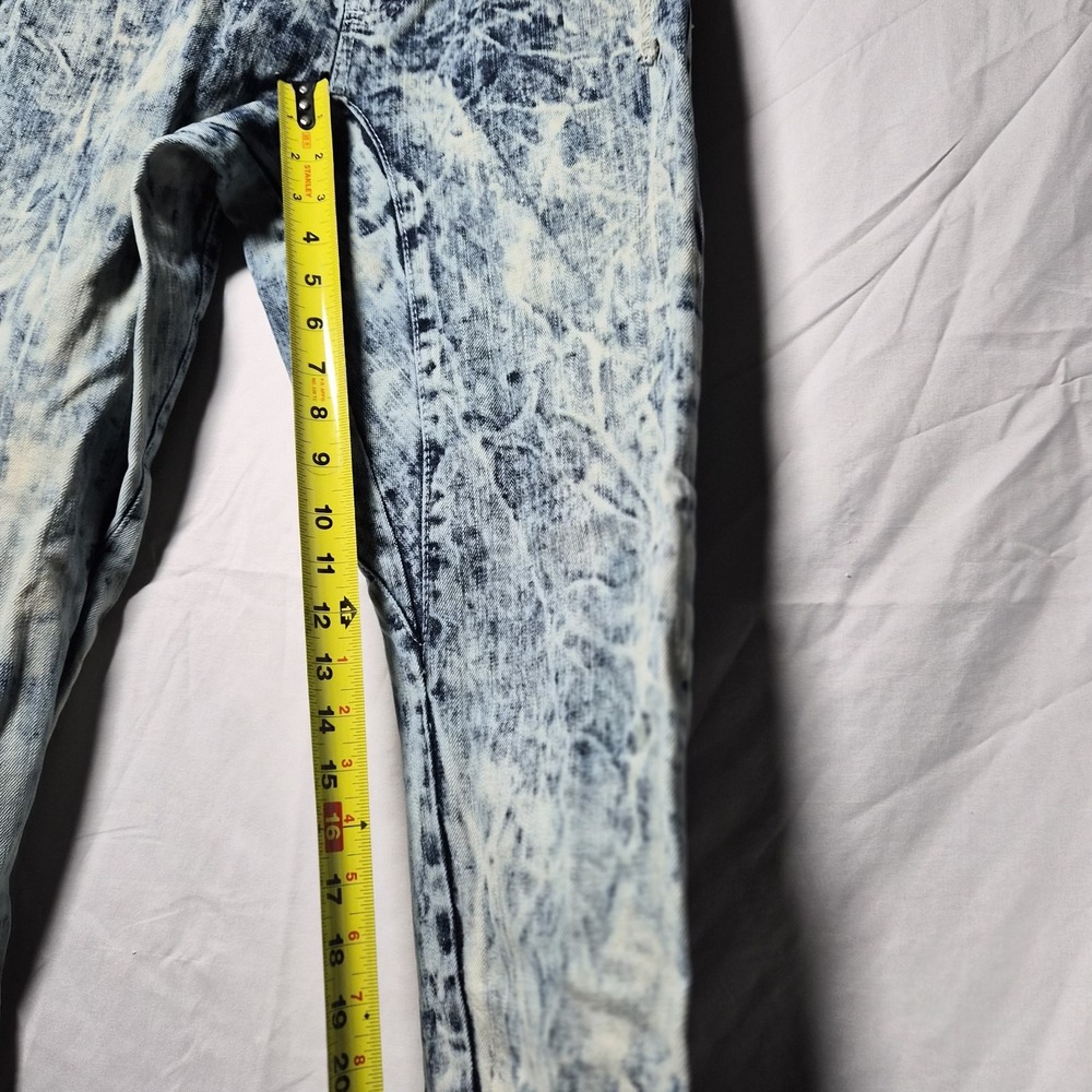 Acid Wash Black & White Women’s Jeans - Picture 7 of 11
